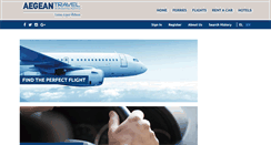 Desktop Screenshot of bookings.aegeantravel.gr